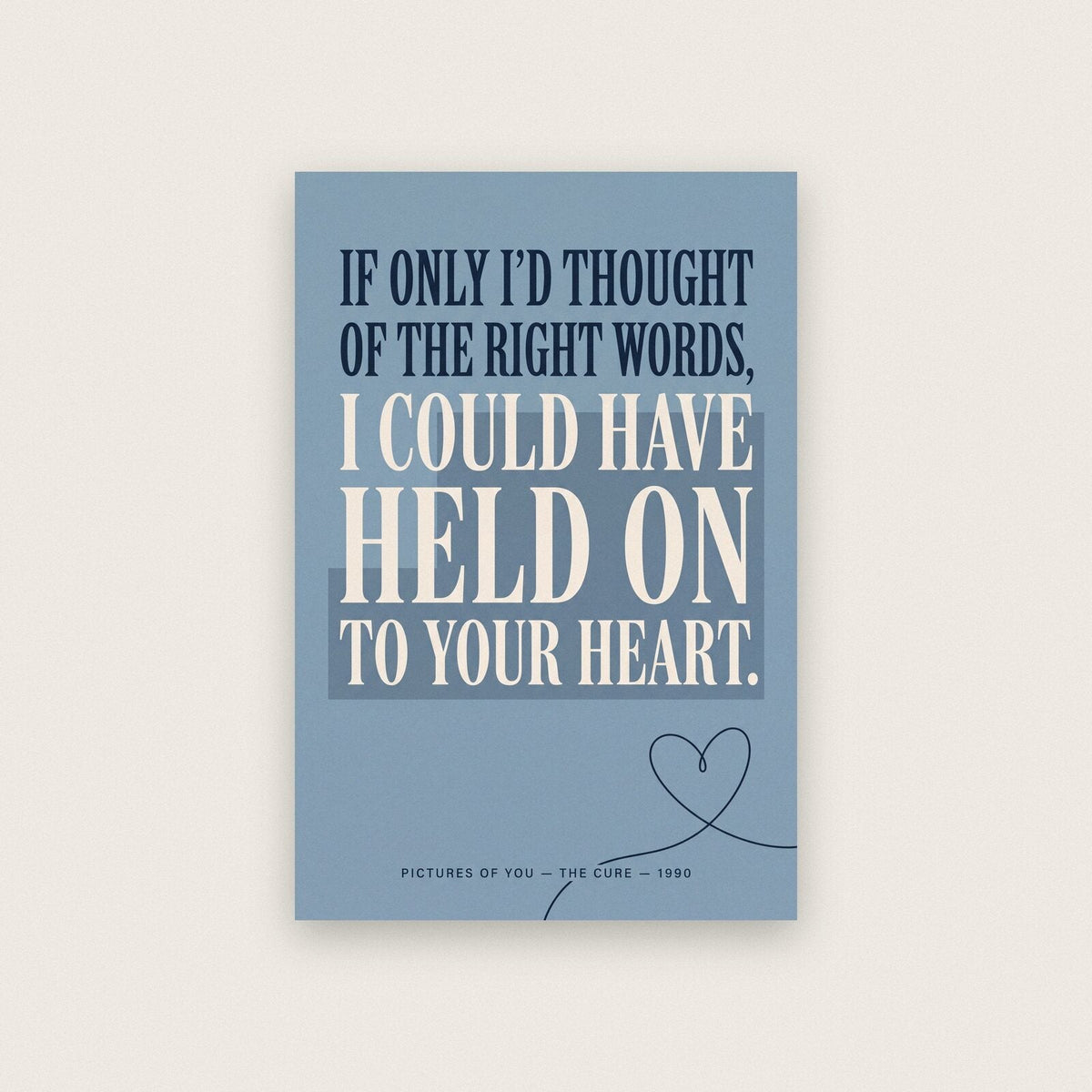 Pictures Of You Lyrics Print