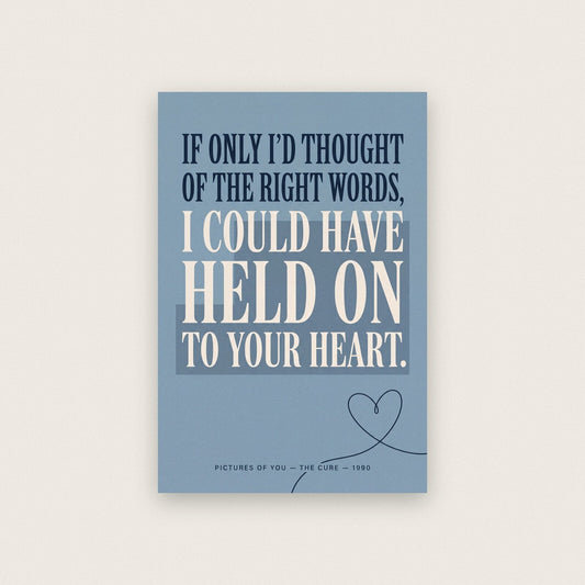Pictures Of You Lyrics Print