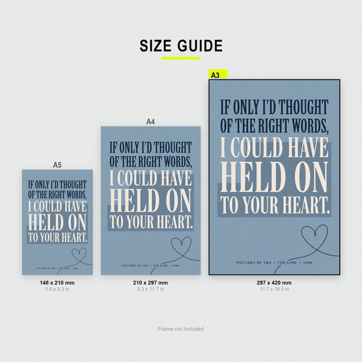 Pictures Of You Lyrics Print