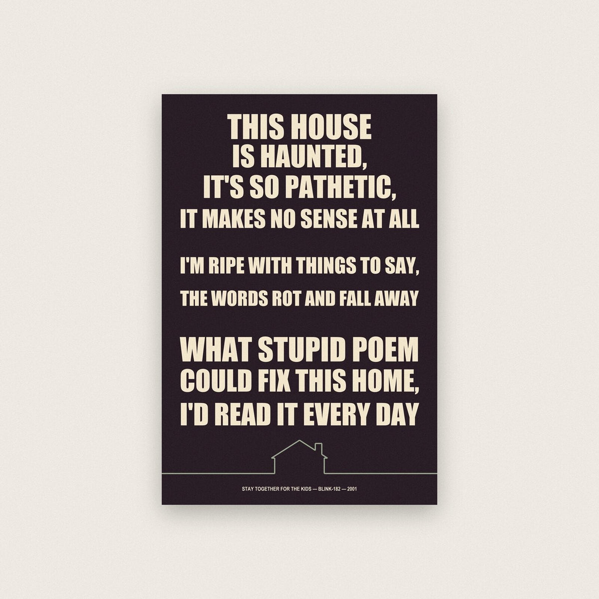 Stay Together For The Kids Lyrics Print