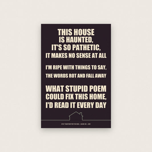 Stay Together For The Kids Lyrics Print