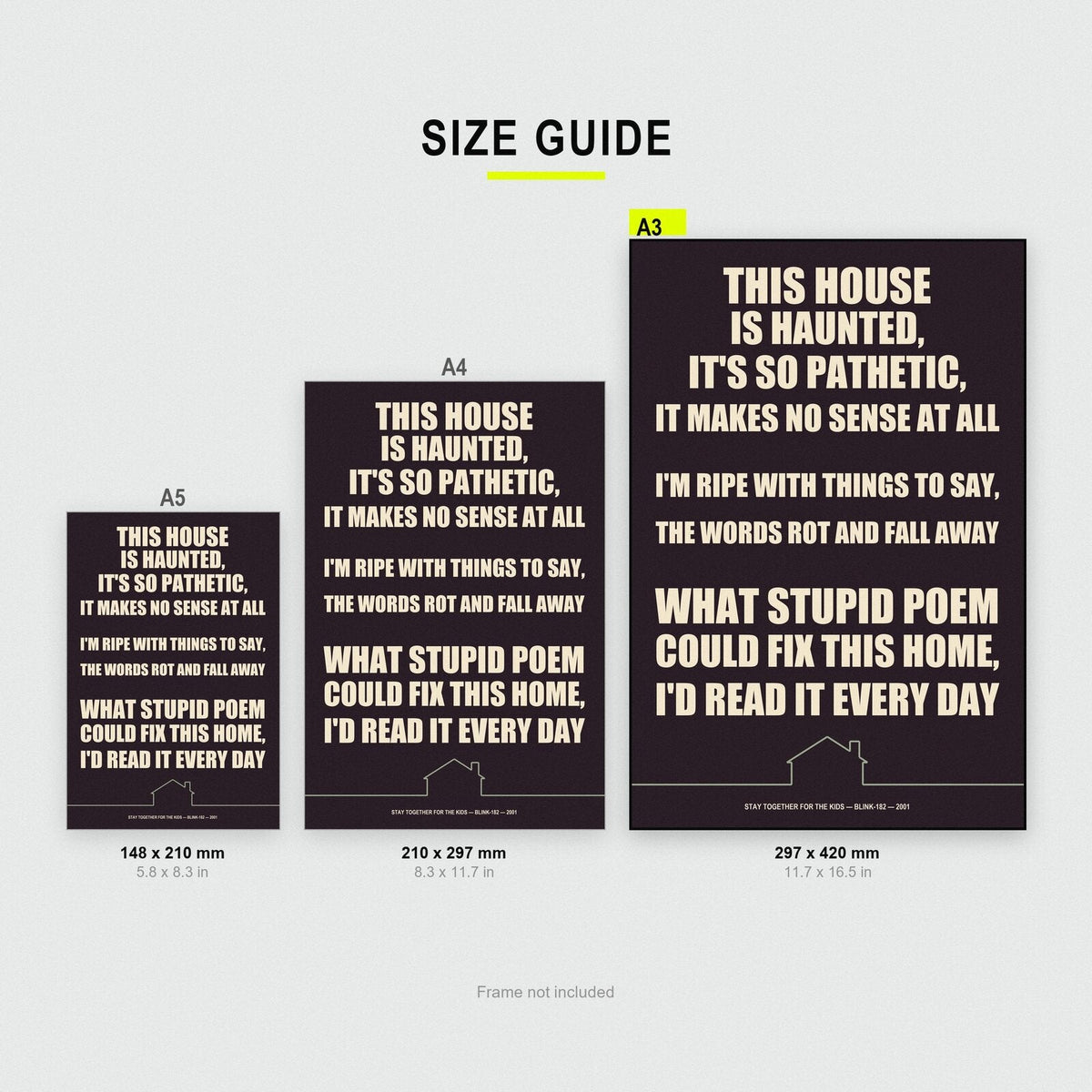 Stay Together For The Kids Lyrics Print
