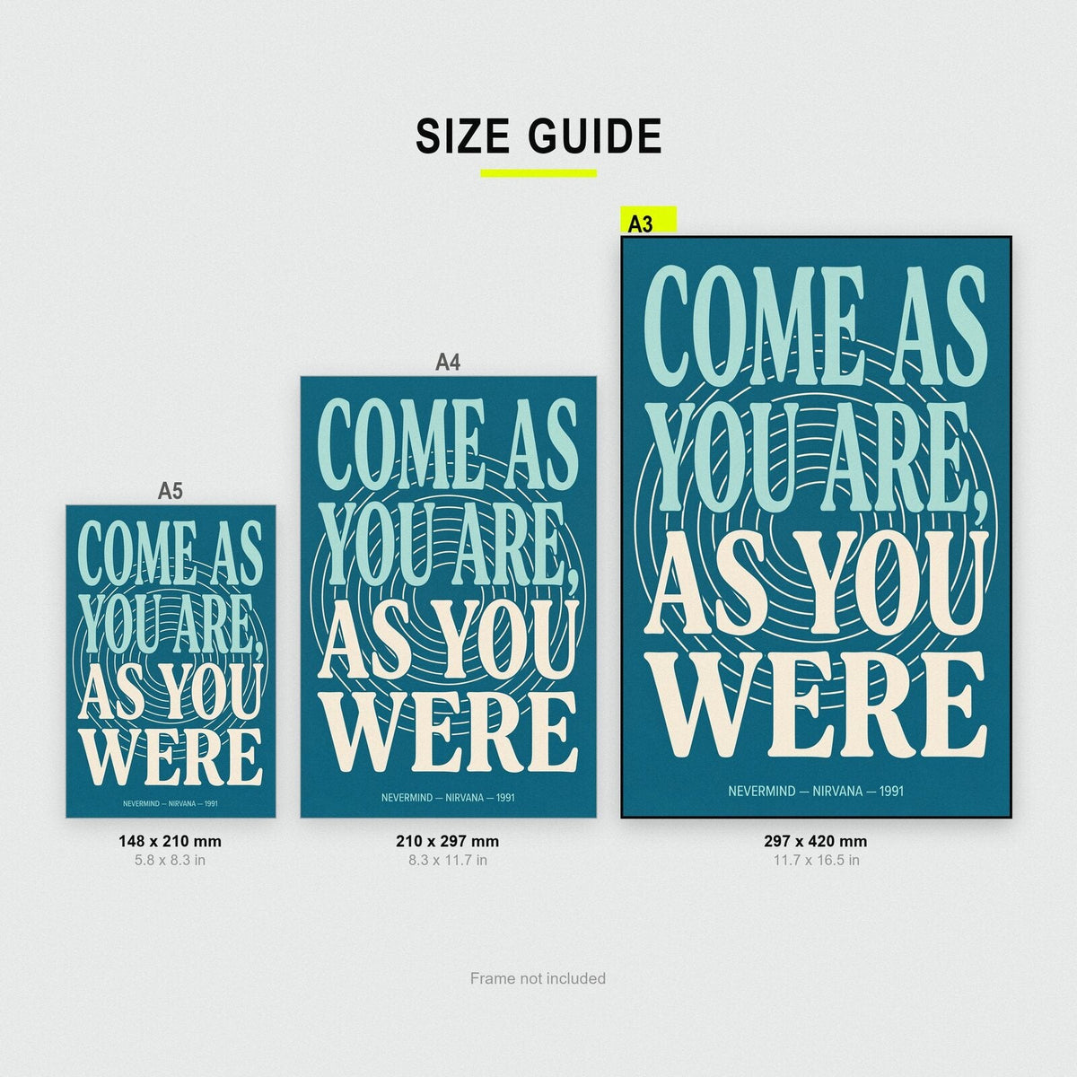 Come As You Are Lyrics Print