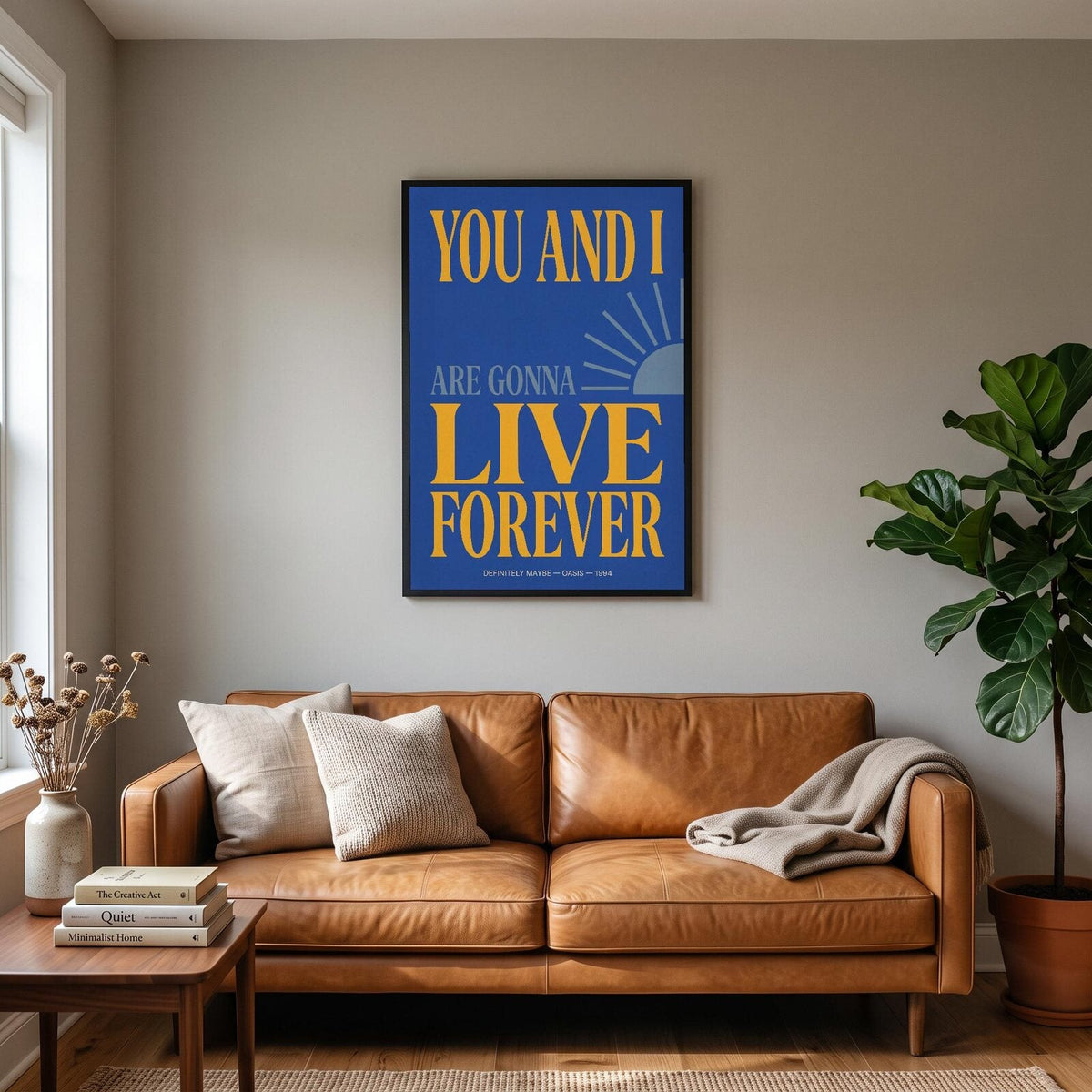 Live Forever You And I Lyrics Print