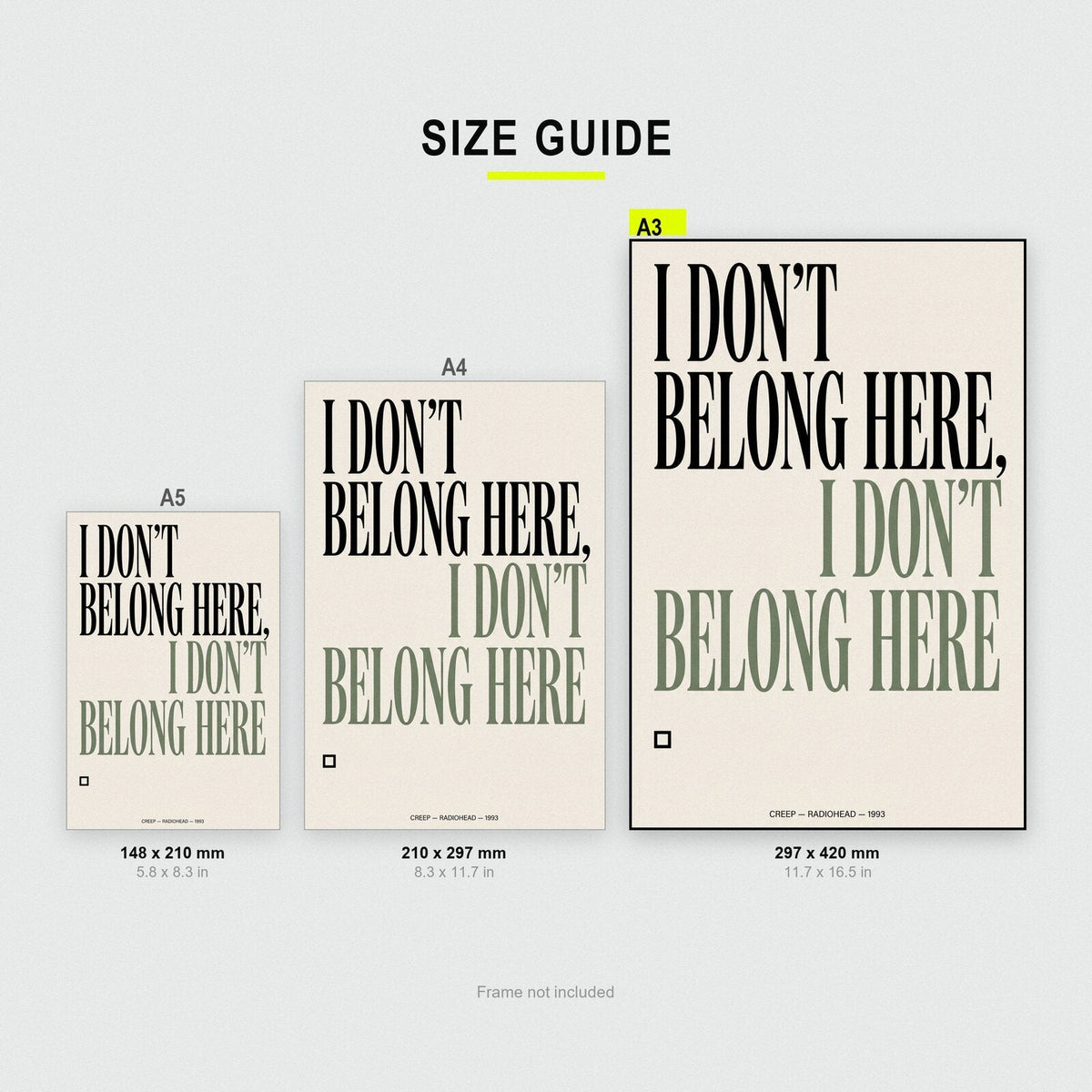 Creep Lyrics Print