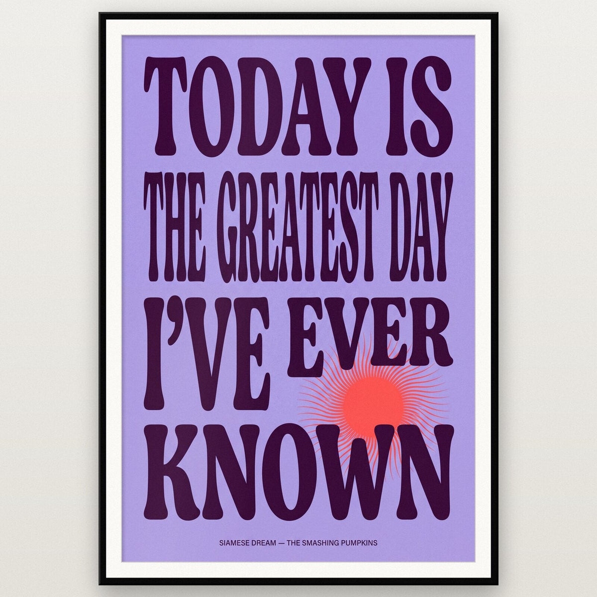 Today Lyrics Print
