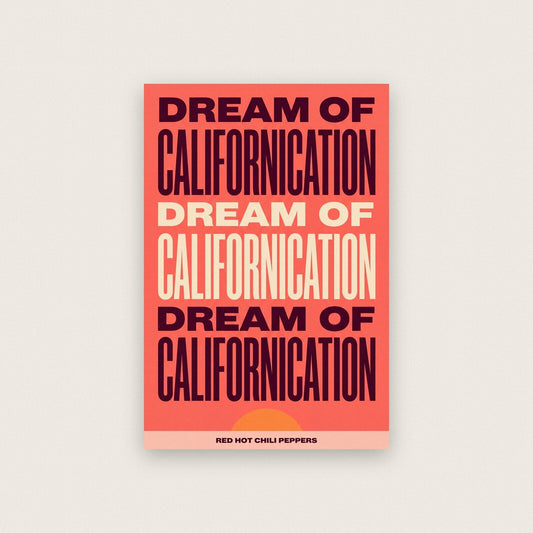 Californication Red Hot Chili Peppers Lyrics Print