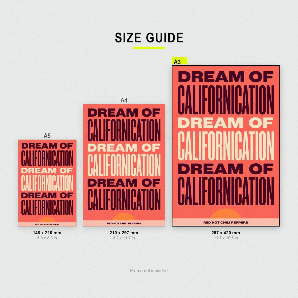 Californication Red Hot Chili Peppers Lyrics Print