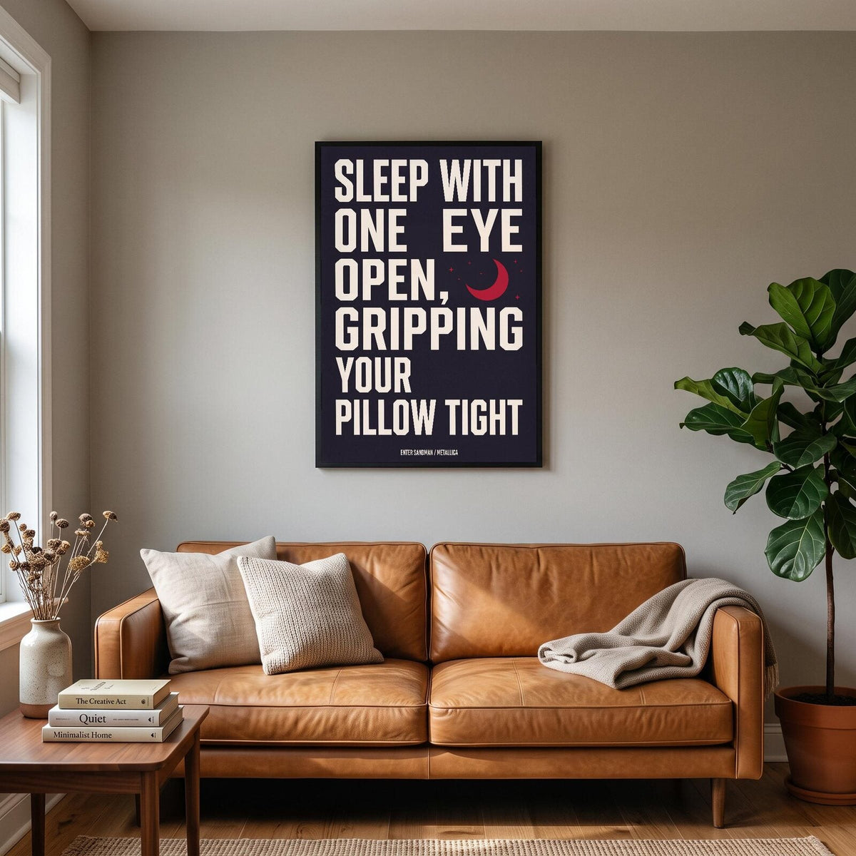 Enter Sandman Lyrics Print