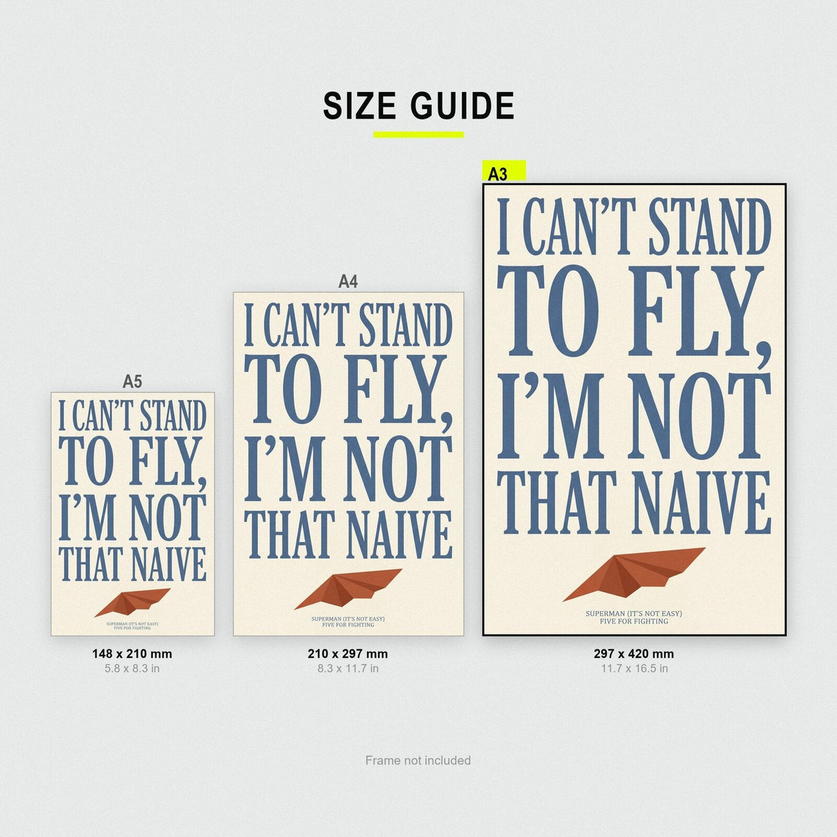 Superman Its Not Easy Lyrics Print