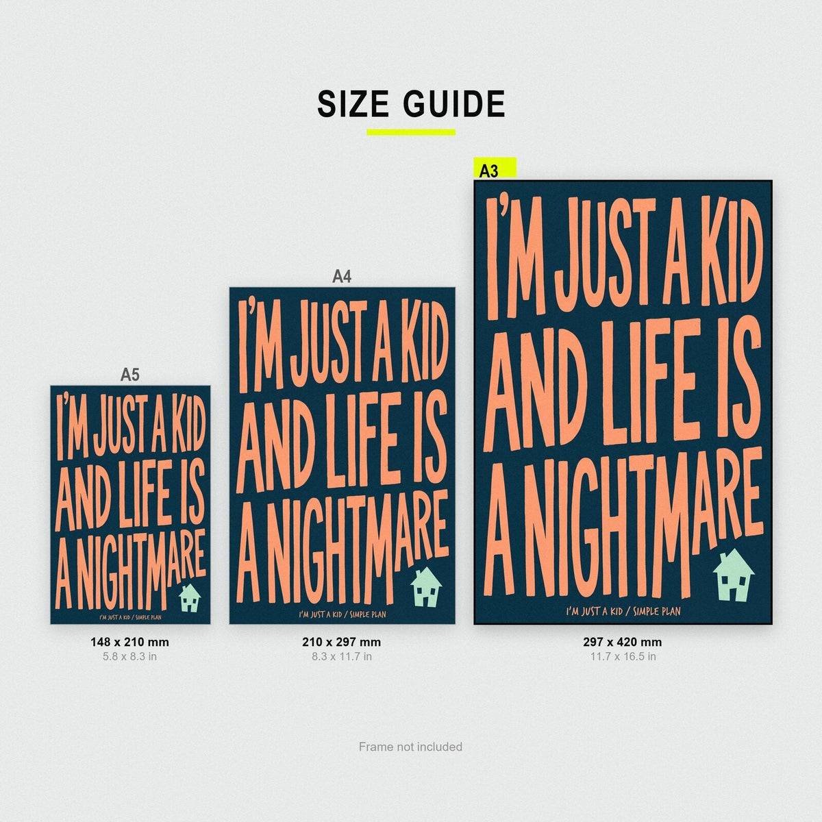 Im Just A Kid Lyrics Print