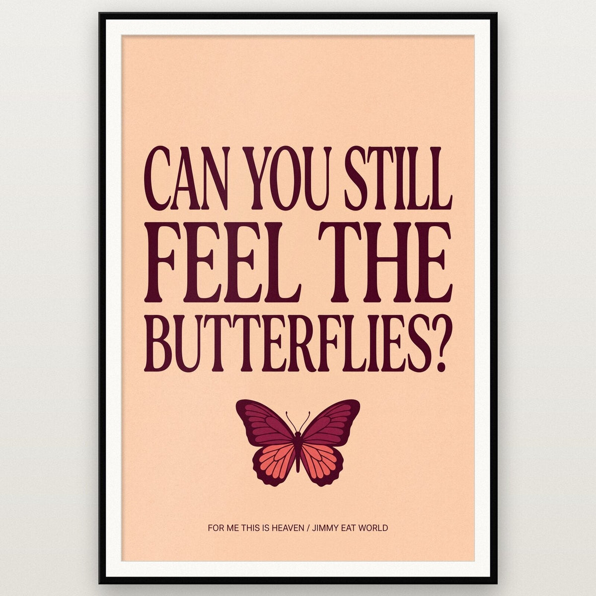 For Me This Is Heaven Lyrics Print