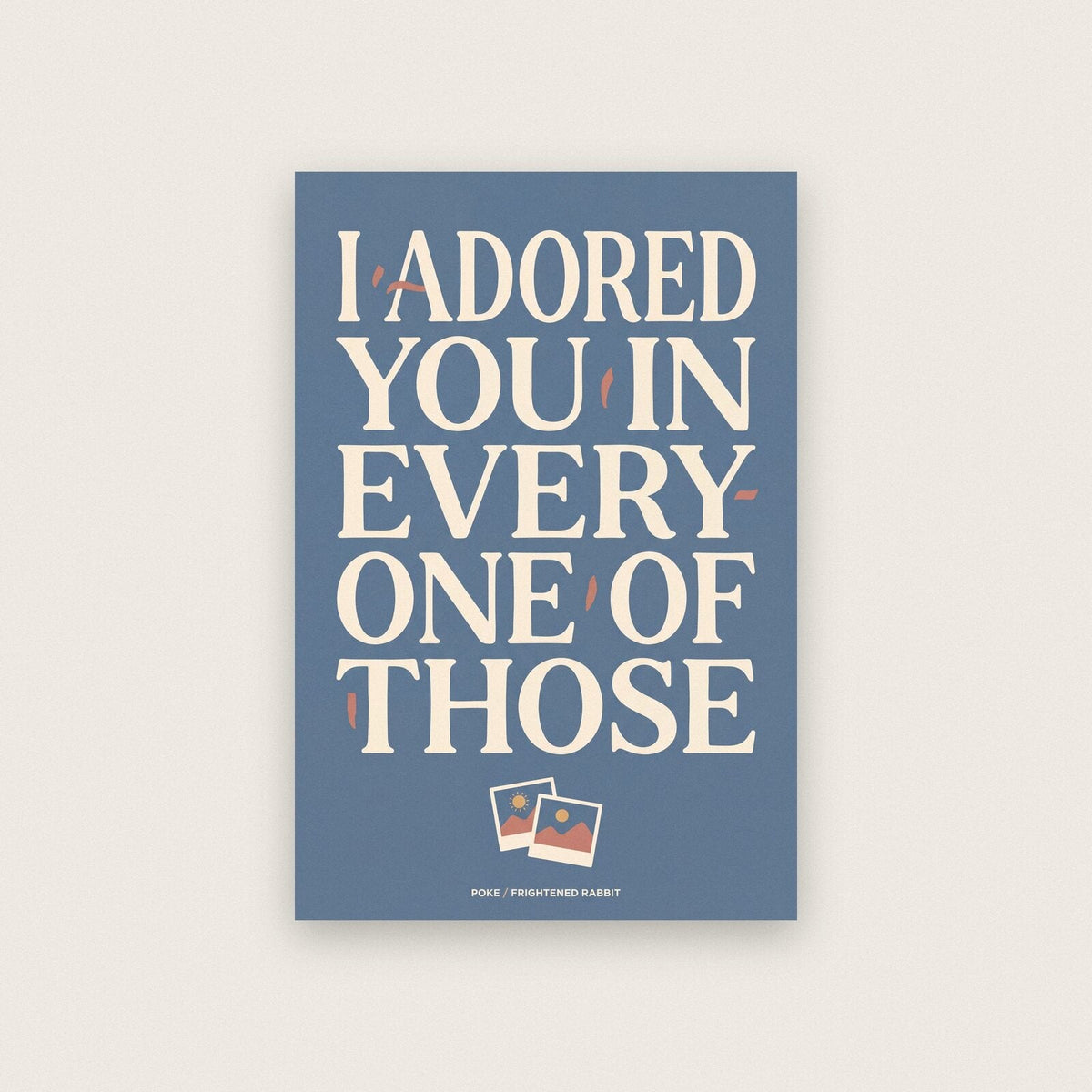 Poke Lyrics Print