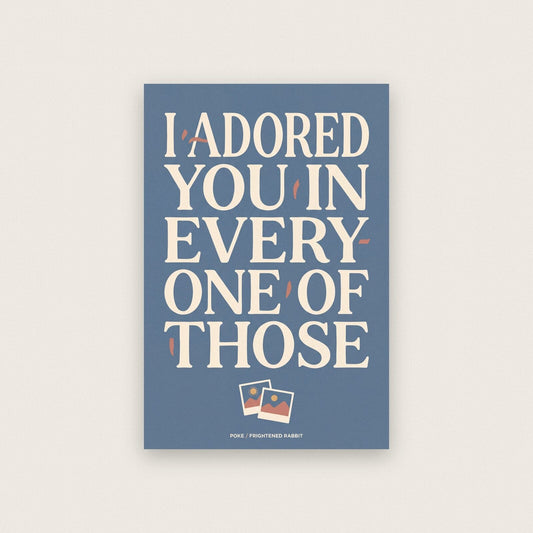 Poke Lyrics Print