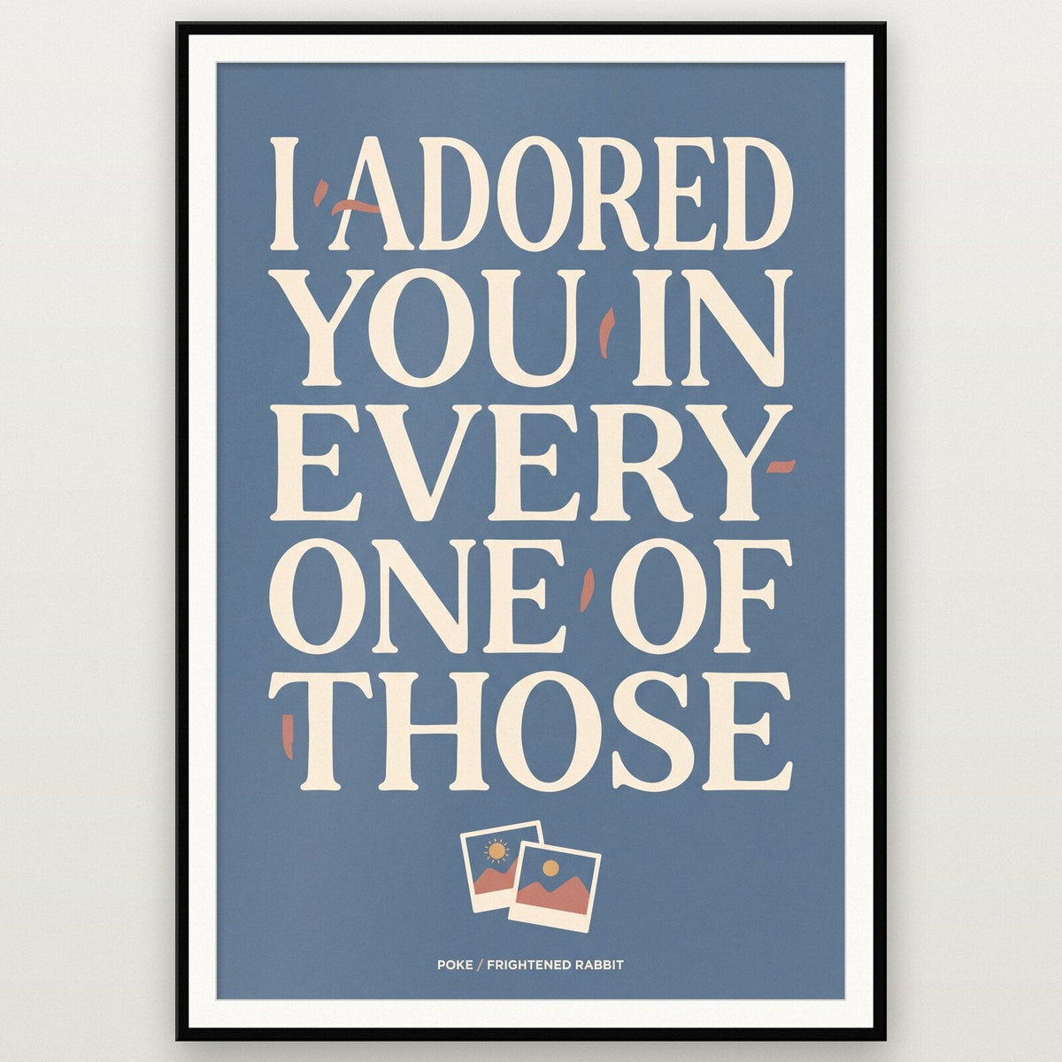 Poke Lyrics Print
