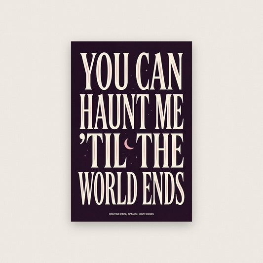 Routine Pain Lyrics Print