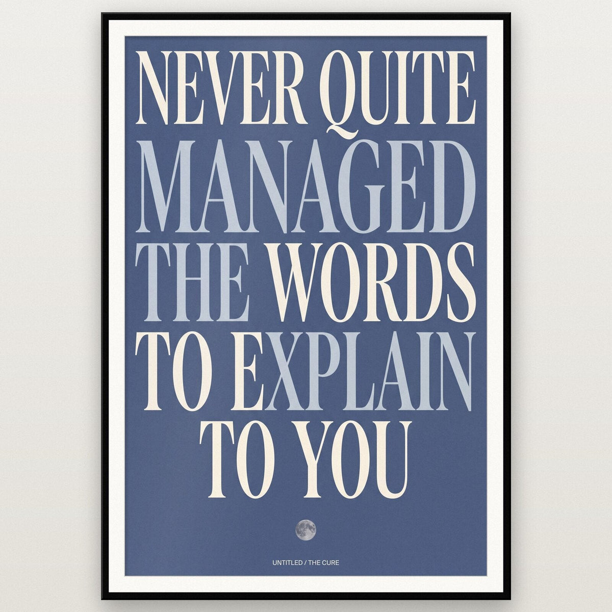 Untitled Lyrics Print