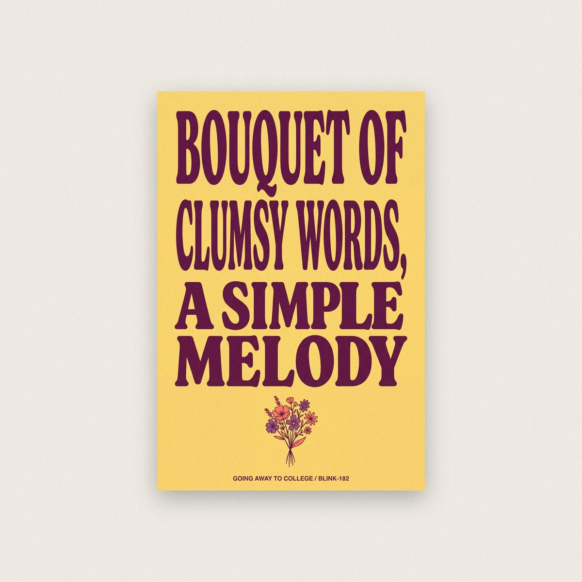 Going Away To College Lyrics Print