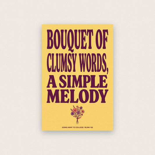 Going Away To College Lyrics Print
