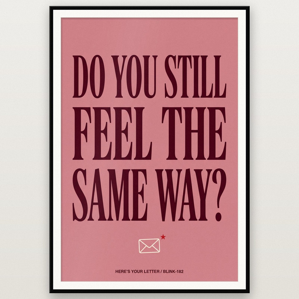 Heres Your Letter Lyrics Print