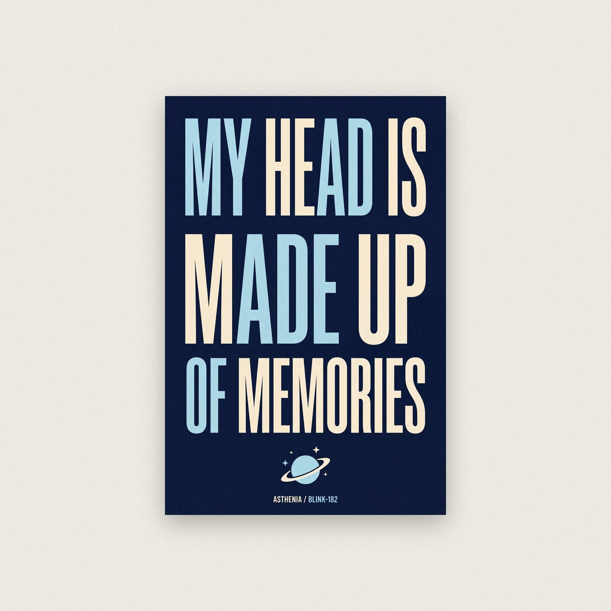 Asthenia Lyrics Print