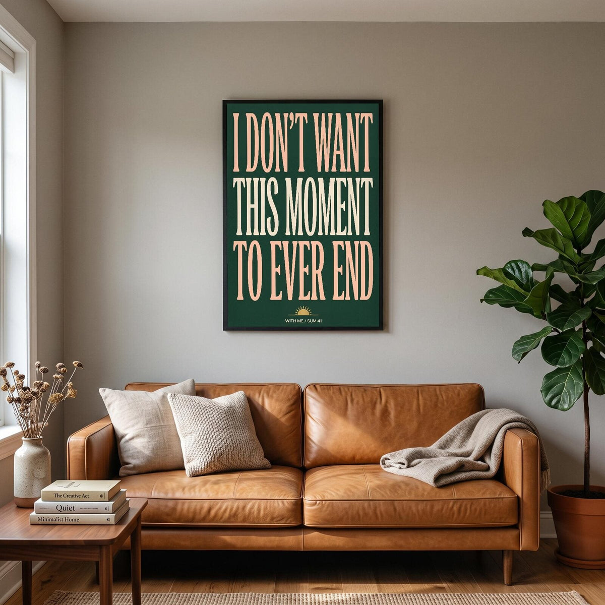 With Me Sum 41 Lyrics Print