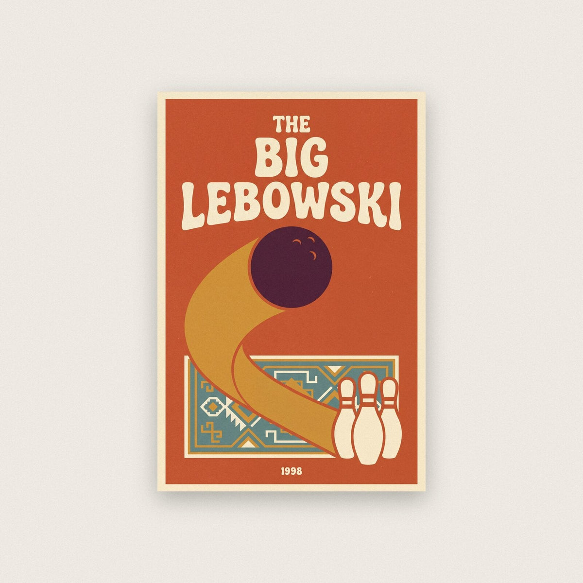 The Big Lebowski 1998 Alternative Movie Poster Art Print