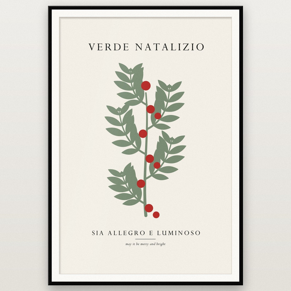 Verde Natalizio Christmas Specimen Art Print