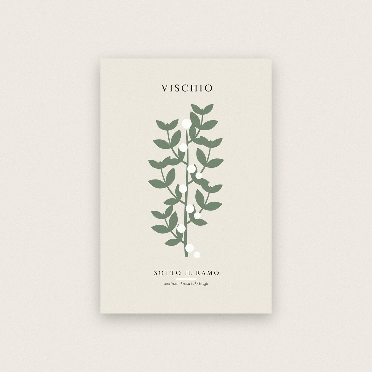 Vischio Christmas Specimen Art Print