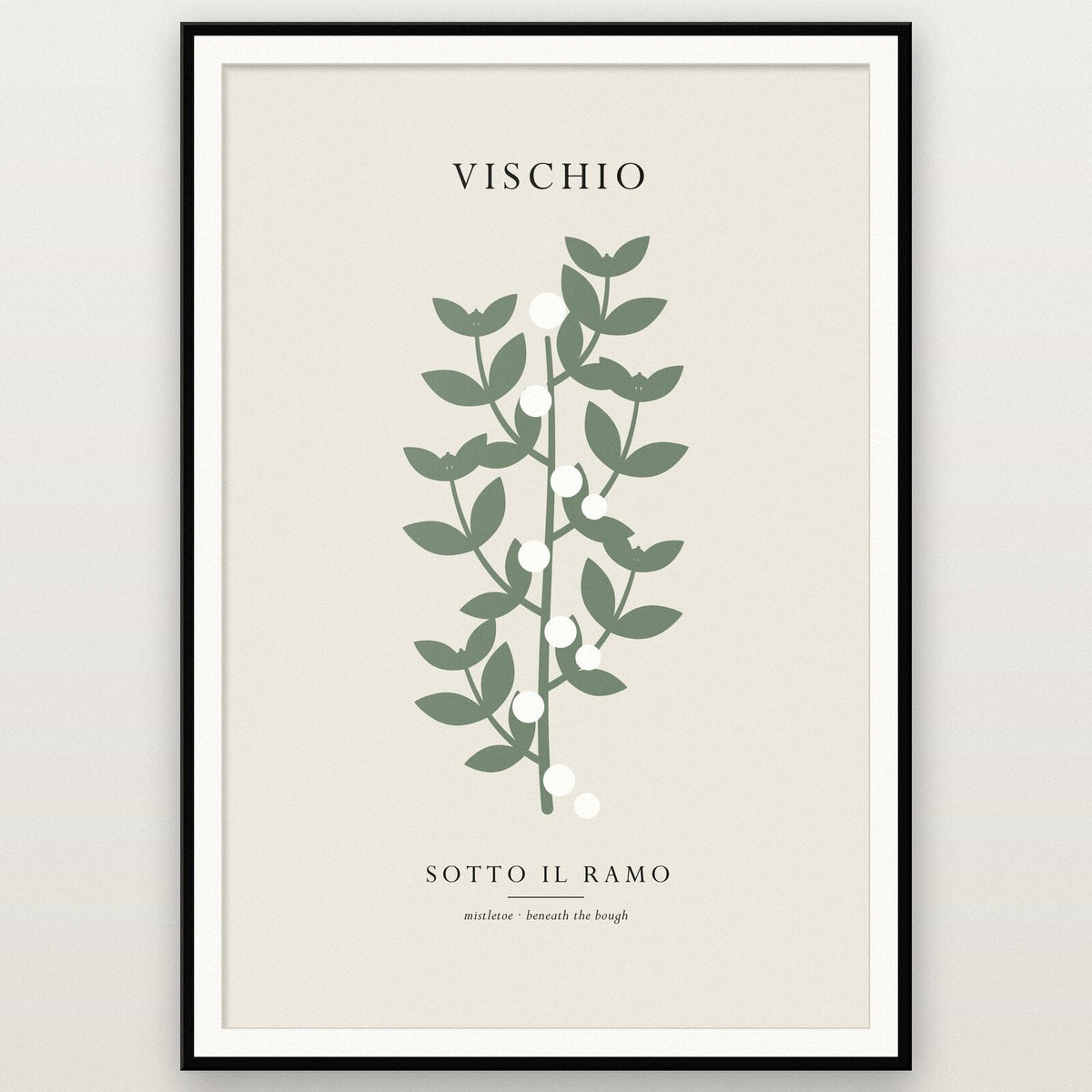 Vischio Christmas Specimen Art Print