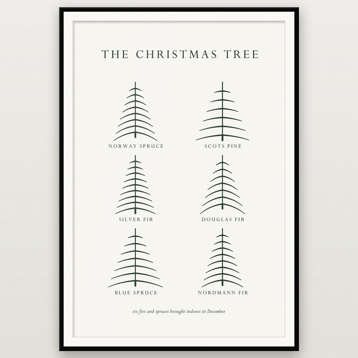 The Christmas Tree Christmas Specimen Art Print
