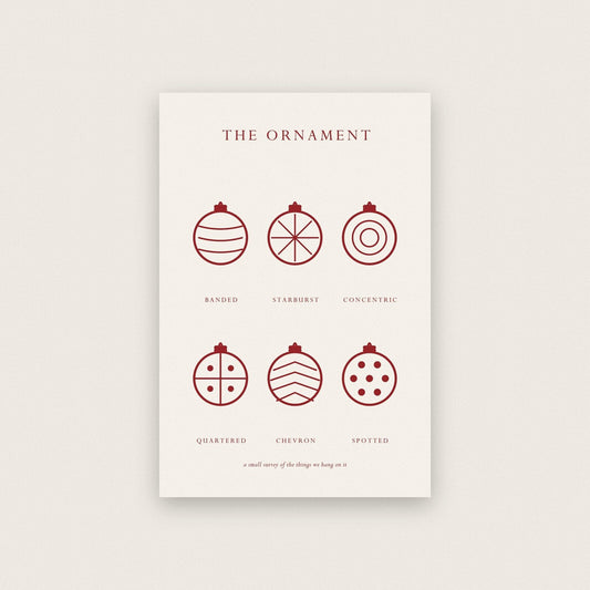 The Ornament Christmas Specimen Art Print