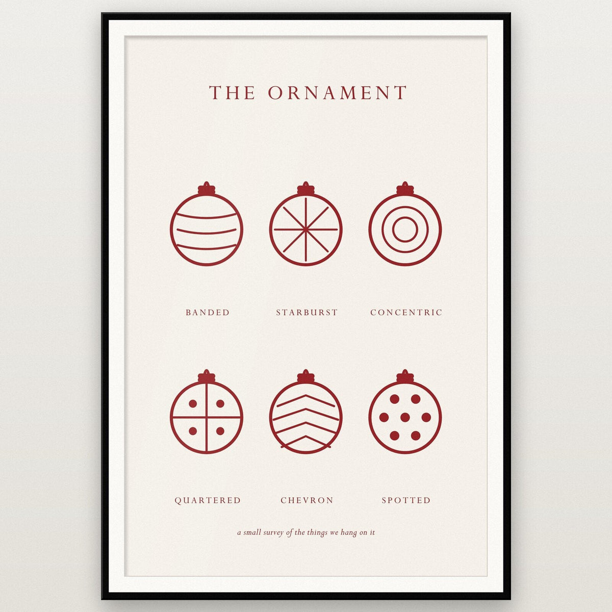 The Ornament Christmas Specimen Art Print
