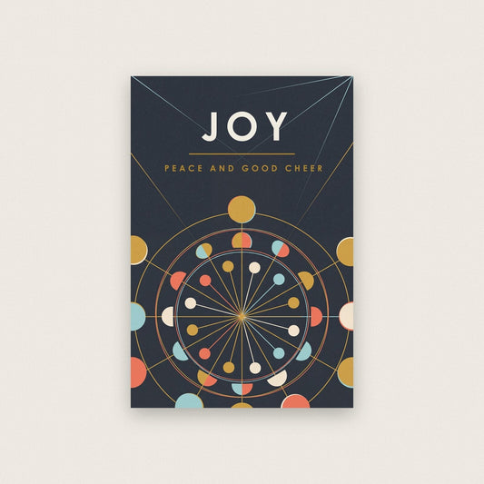 Joy Mid Century Christmas Art Print