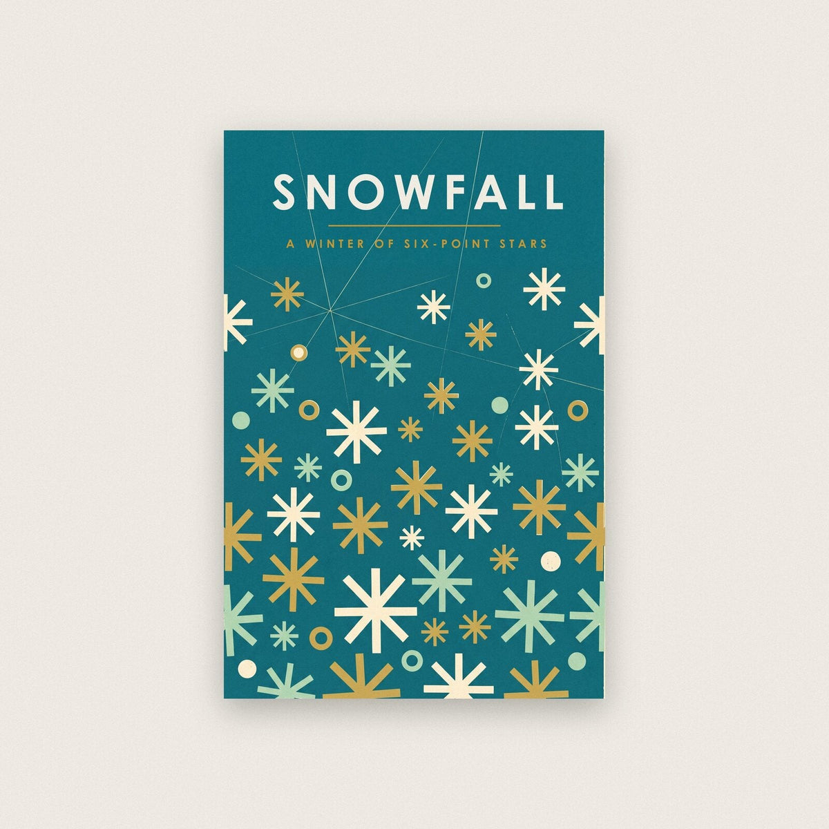 Snowfall Mid Century Christmas Art Print