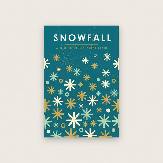 Snowfall Mid Century Christmas Art Print