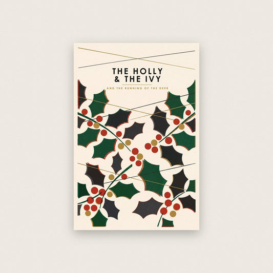 The Holly And The Ivy Mid Century Christmas Art Print