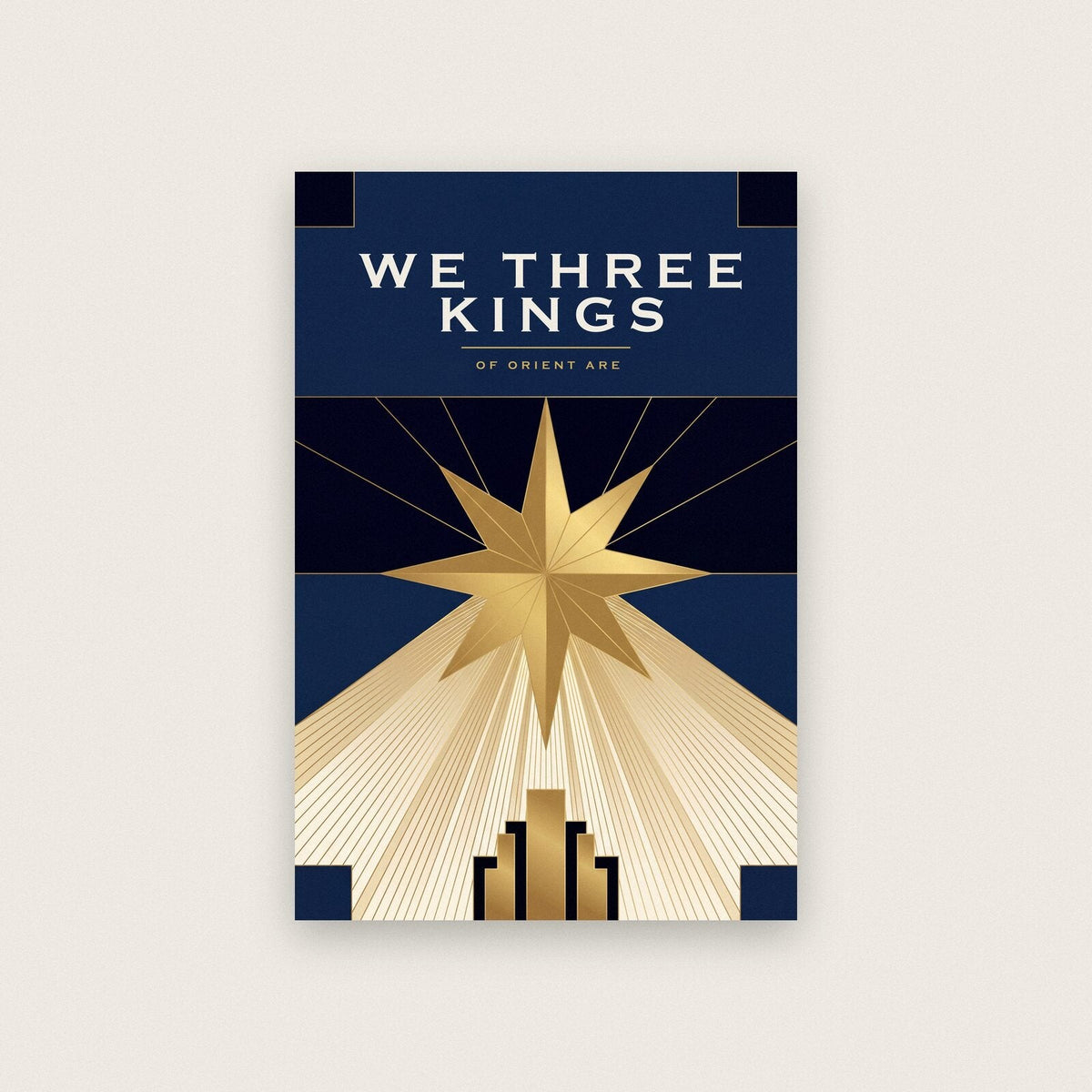 We Three Kings Art Deco Christmas Art Print