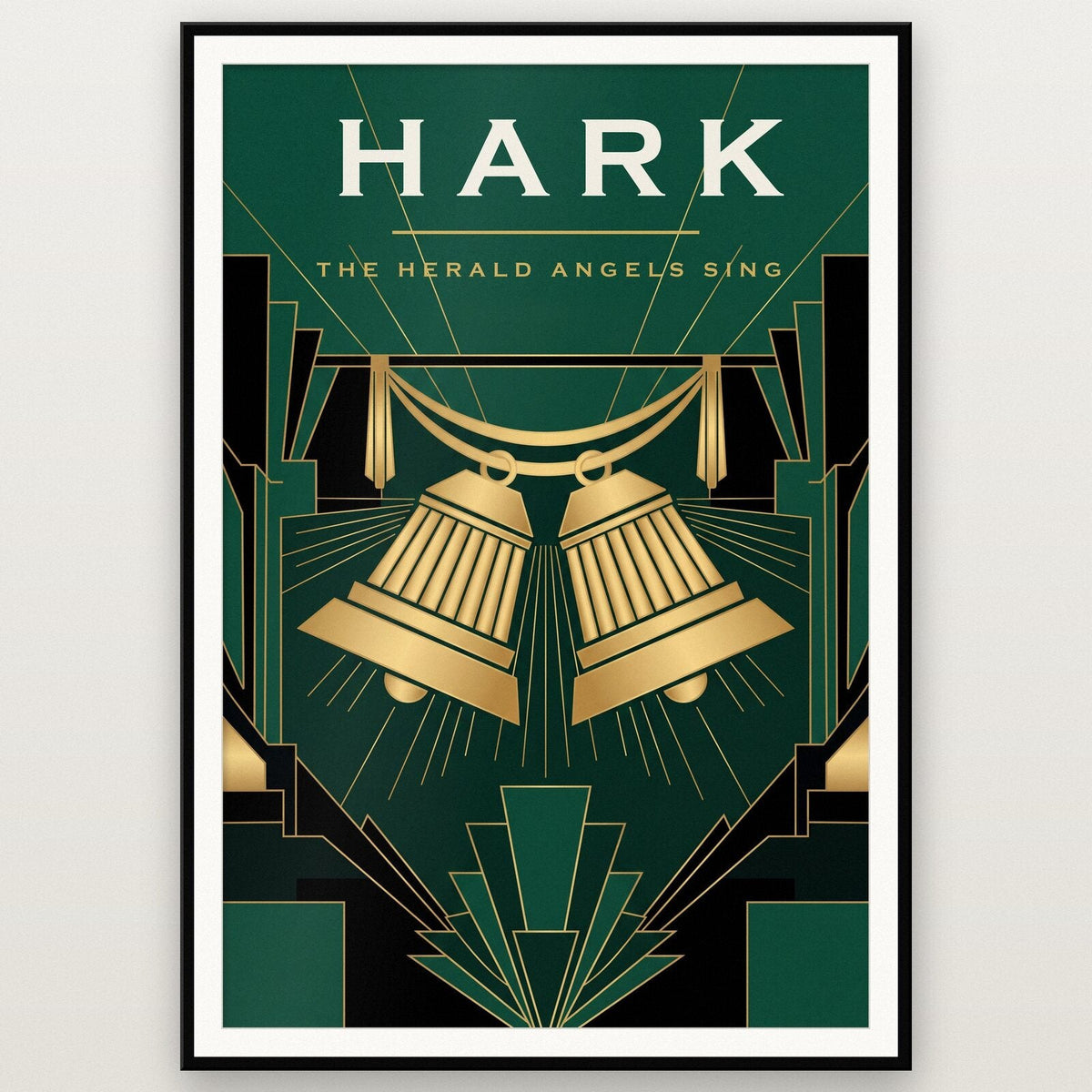 Hark Art Deco Christmas Art Print