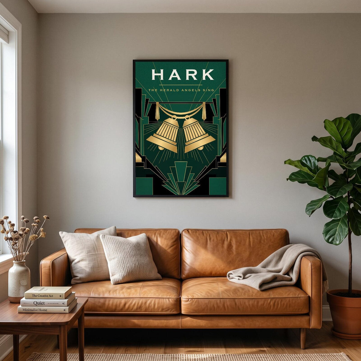 Hark Art Deco Christmas Art Print