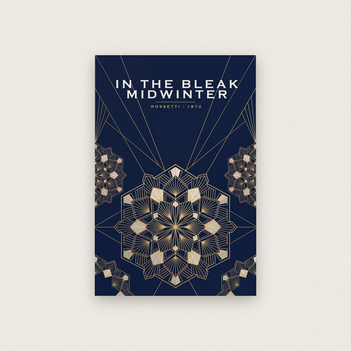 In The Bleak Midwinter Art Deco Christmas Art Print