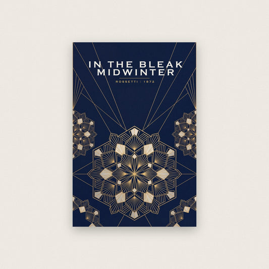 In The Bleak Midwinter Art Deco Christmas Art Print