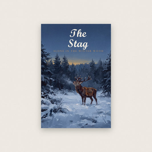 The Stag Midwinter Art Print