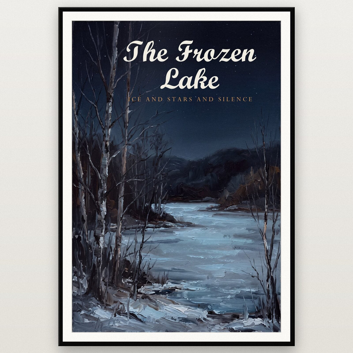 The Frozen Lake Midwinter Art Print