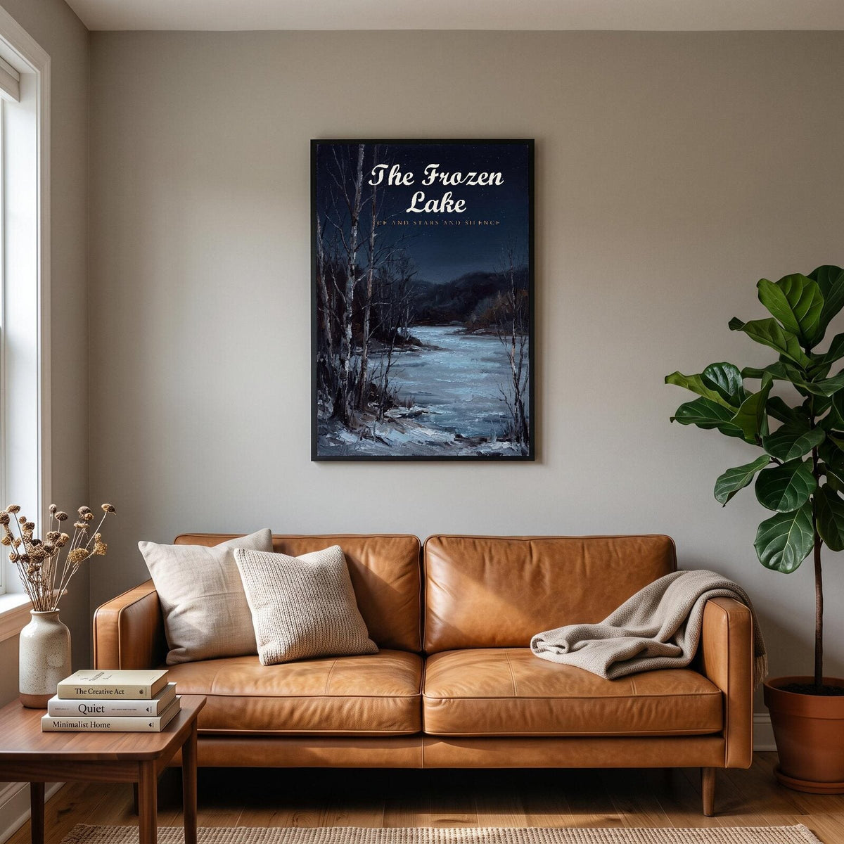 The Frozen Lake Midwinter Art Print