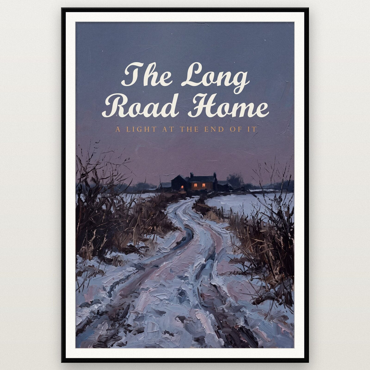 The Long Road Home Midwinter Art Print