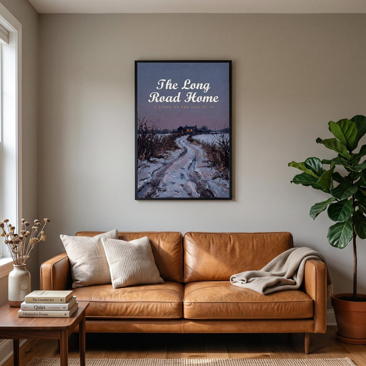 The Long Road Home Midwinter Art Print