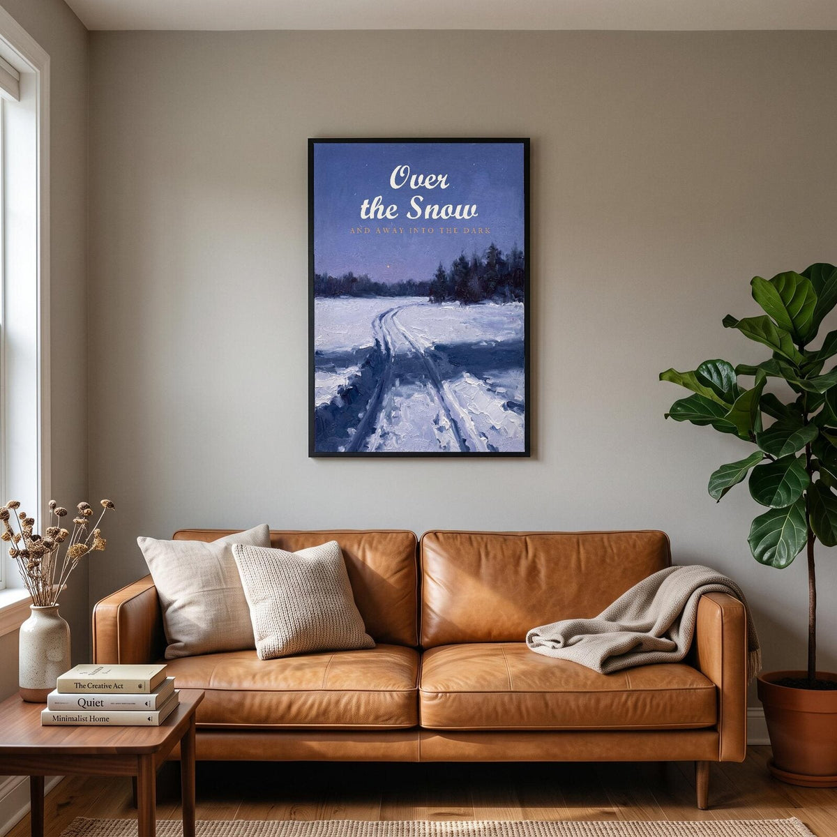 Over The Snow Midwinter Art Print
