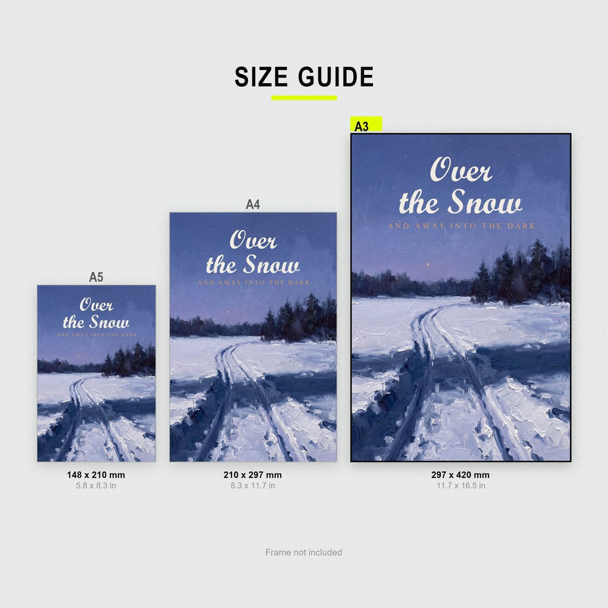 Over The Snow Midwinter Art Print