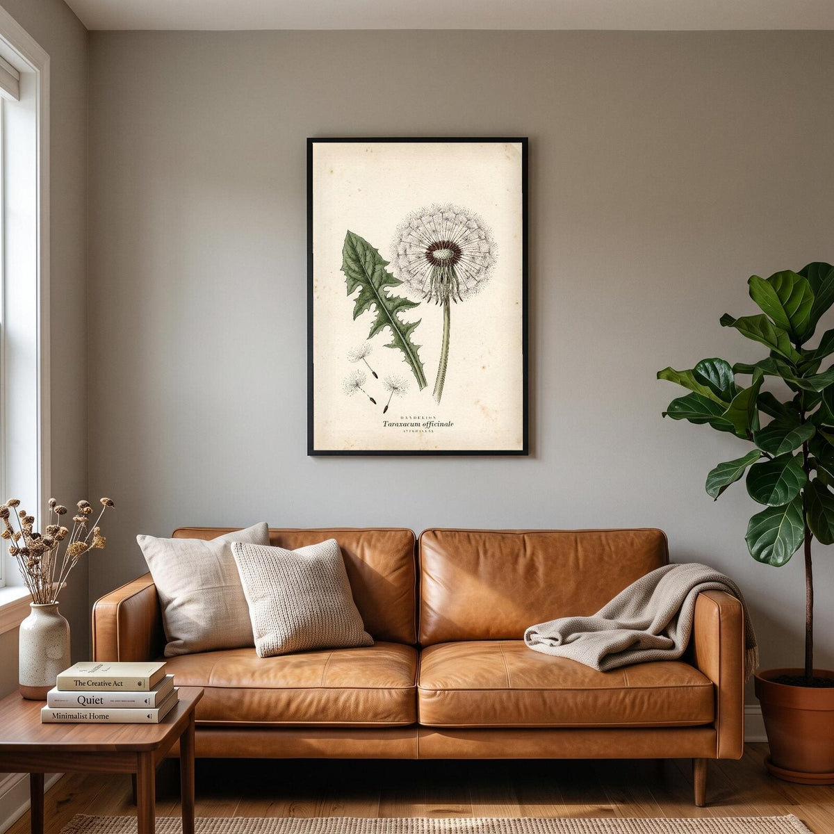 Dandelion Herbarium Botanical Art Print